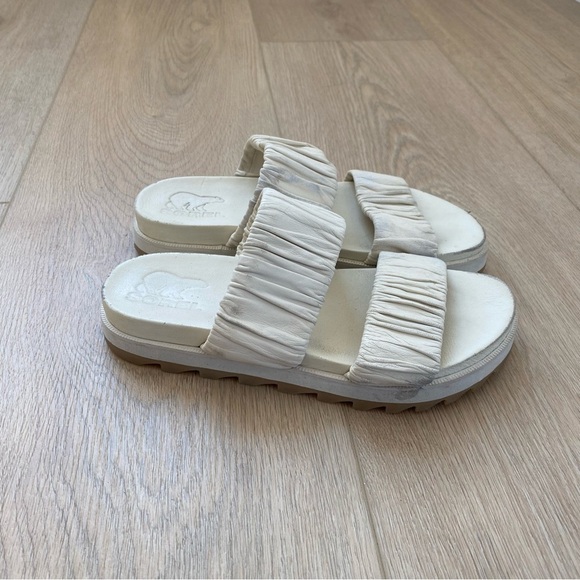 Sorel | Roaming Slide Sandal in White - Picture 2 of 6